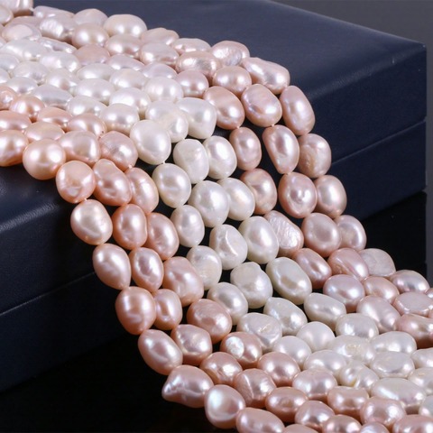 Perlas naturales de agua dulce para mujer, cuentas sueltas de 36cm, de alta calidad, para manualidades, collar, pulsera, fabricación de joyas ► Foto 1/6