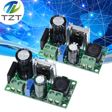 TZT-módulo de fuente de alimentación LM2596T LM2596HV DC-DC, reductor ajustable, 3A, cc 5V-50V,3A, gran corriente ► Foto 1/6