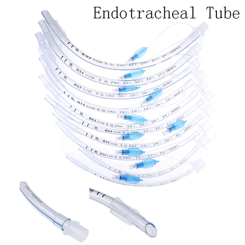 Manguito de PVC desechable sensible al calor, tubo endotraqueal de intubación para el sistema de vías aéreas artificiales, 1 Uds. ► Foto 1/6