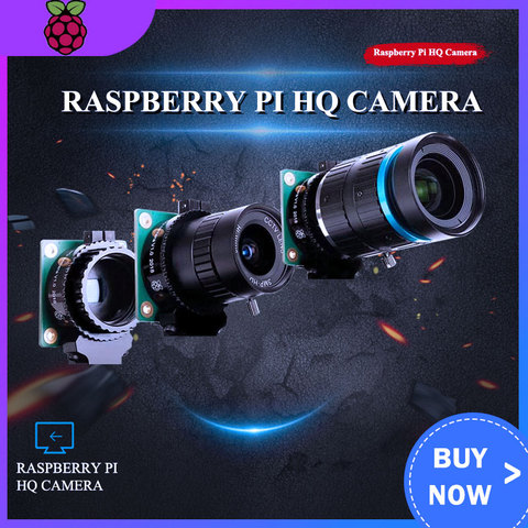 Raspberry Pi-Módulo de cámara de alta calidad, 12,3 megapíxeles, Sony IMX477, Sensor Enfoque Ajustable, 6mm, CS, 16mm, lente de montaje en C para 4B/3B + ► Foto 1/6