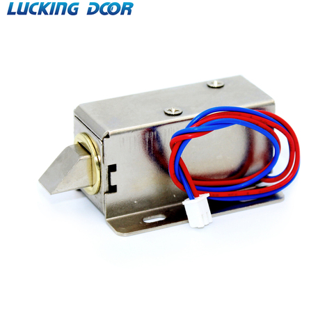 Cerradura electrónica para puerta de retención, 12V, 0,4 A, montaje de liberación, Bloqueo de Control de acceso solenoide ► Foto 1/6