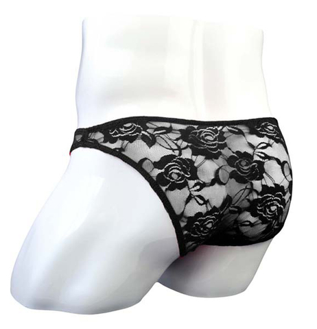 Calzoncillos Slip transpirables de encaje rosa para hombre, ropa interior, Sexy, de cintura baja, ZJH498 ► Foto 1/6