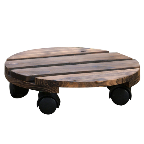 Madera de soporte de la planta de maceta de exterior Caddy 10 