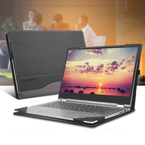 Funda de portátil para Lenovo Ideapad C340 de 14 pulgadas, funda protectora de cuero sintético Unisex para ordenador portátil Lenovo IdeaPad C340-14IML ► Foto 1/6