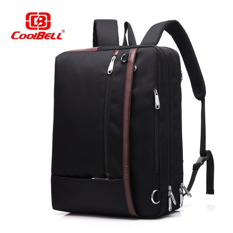 CoolBELL-mochila Convertible tipo bandolera de hombro, Maletín de negocios, bolso de ocio, impermeable, para viaje, para ordenador portátil de 17,3 pulgadas ► Foto 1/6