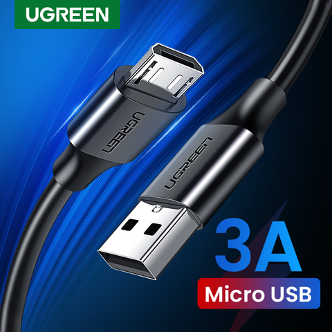 UGREEN-Cable Micro USB de carga rápida, corriente de hasta 3 A, ideal para teléfono móvil o tableta, compatible con smartphone Android (Xiaomi, Huawei y HTC, entre otros) ► Foto 1/6