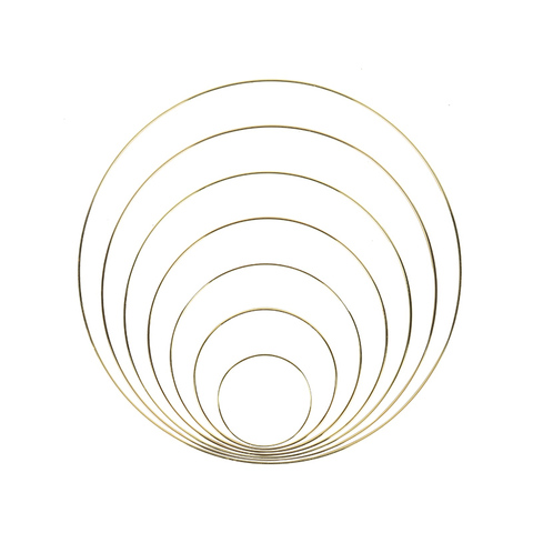 10-40cm oro de Metal de Color Catcher ronda anillo de aro DIY guirnalda artesanías Durable bordado hecho a mano de Casa Decoración Accesorios ► Foto 1/6