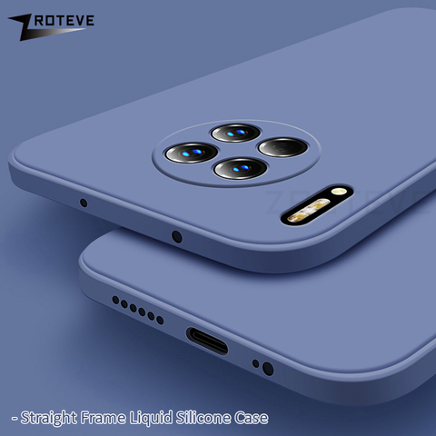Zroteve-Funda de silicona líquida para móvil, carcasa Mate 40 Pro para Huawei Mate 30 20 Pro Mate40, P40 Lite P30 Pro ► Foto 1/6