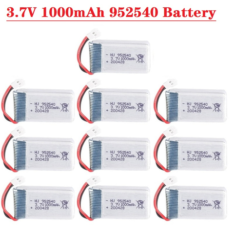 1000mAh 3,7 v batería lipo para KY601S SYMA X5 X5S X5C X5SC X5SH X5SW M18 H5P HQ898 K60 HQ-905 CX30 batería recargable de 3,7 v ► Foto 1/6