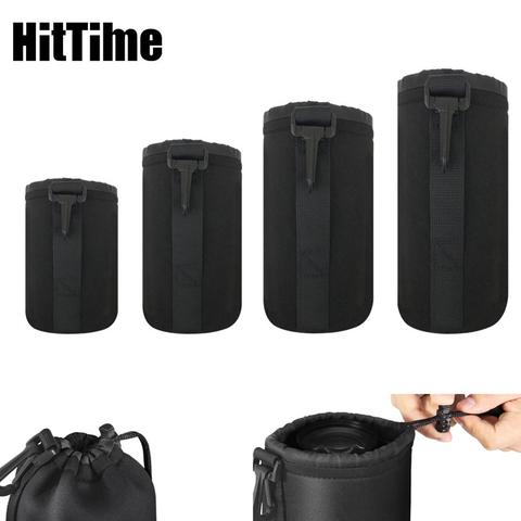 HitTime-bolsa protectora de lente de 3mm de espesor, correa de neopreno, a prueba de agua, para cámaras Canon, Nikon, Sony, DSLR ► Foto 1/6