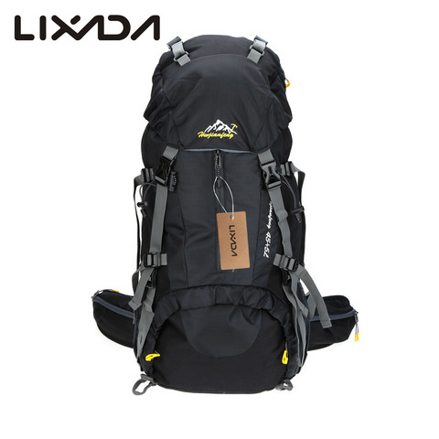 Lixada-mochila impermeable de 50L para deportes al aire libre, senderismo, Trekking, Camping, viajes, montañismo, escalada, cubierta para la lluvia ► Foto 1/6