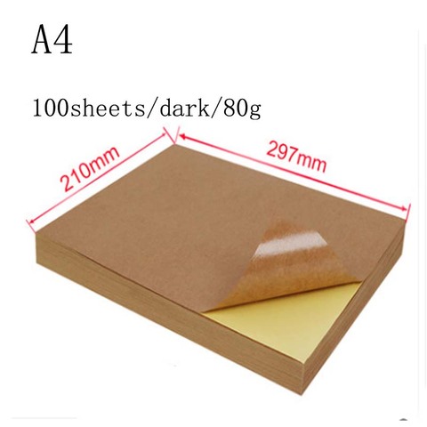 A4 A3 blanco Auto adhesivo de la etiqueta engomada mate superficie brillante hoja de papel para inyección láser impresora copiadora de papel artesanal ► Foto 1/5