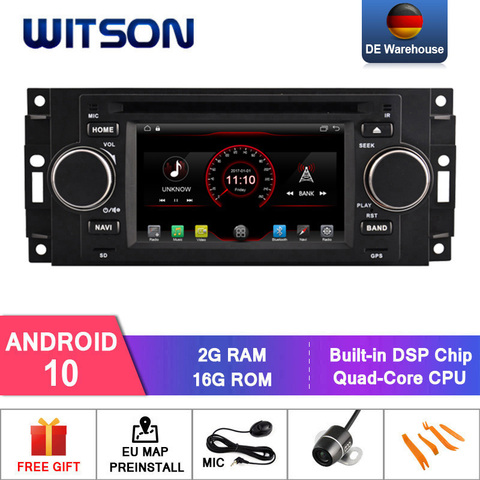 Sistema de DVD para coche compatible con Android WITSON 10,0, reproductor de dvd para CHRYSLER 300C, con gps estéreo para coche DAB/OBD/TPMS/DVR/Wifi/3G/4G ► Foto 1/6