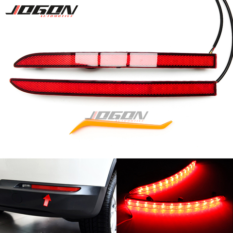 Parachoques trasero LED para Volkswagen Tiguan MK1 2009-2015, luz de señal de giro dinámica, Reflector, luz de frenado antiniebla, luz de freno ► Foto 1/6