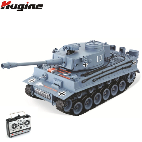 RC tanque EE. UU. Tigre alemán 101 grande puede lanzar bala Camión Militar 1:20 sobre el tamaño tanque de simulación juguetes para niños modelo regalos ► Foto 1/6