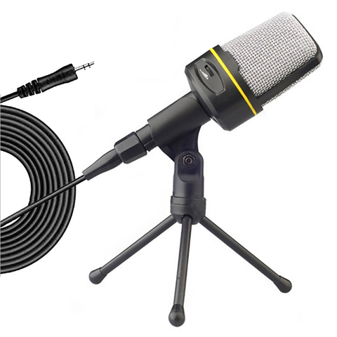 Micrófono condensador para grabación de sonido, estudio con trípode, 3,5mm, enchufe para Radio, Braodcasting, canciones, grabación, Karaoke, ordenador ► Foto 1/6