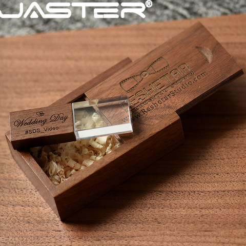 JASTER-unidad flash USB de Arce, cristal plus, caja de empuje, memoria USB 128, 4GB, 8GB, 16GB, 32GB, 64GB, 2,0 GB ► Foto 1/6