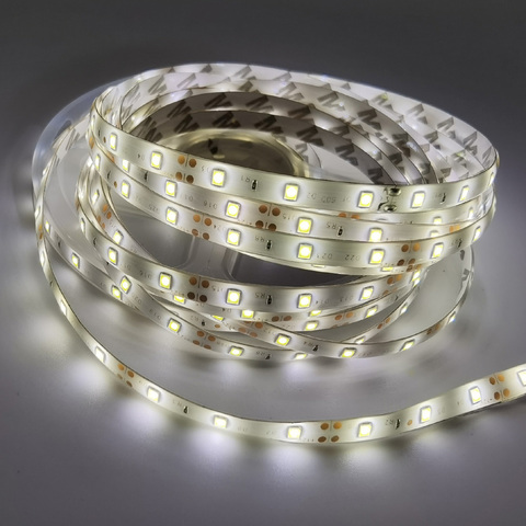 Tira de LED 2835 para decoración, cadena de lámpara de flujo luminoso más alto que el anterior 3528, 5630, 5050 SMD, 60 LED/m, 12V, 5m/rollo ► Foto 1/6