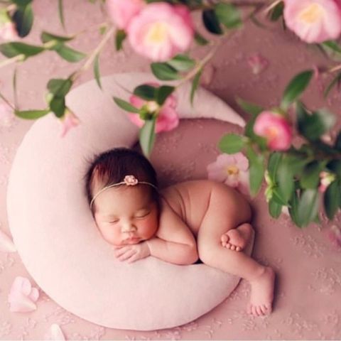 Sombrero de bebé para posar granos Luna almohada estrellas conjunto para sesión de fotos accesorios accesorios de fotografía recién nacido 