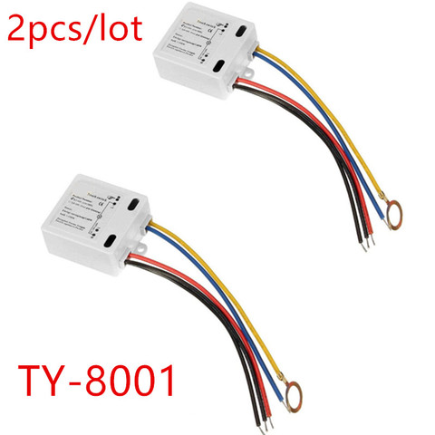 2 unids/lote Interruptor táctil 50 a 60HZ TY-8001 interruptor de lámpara LED accesorios de bricolaje/Negro/azul/rojo/amarillo línea de 120V a 240V ► Foto 1/6