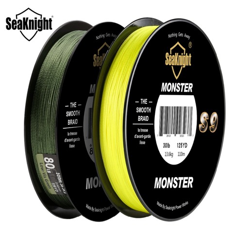 SeaKnight-línea de pesca Monster S9, 300M, PE, 20, 30, 40, 80, 100LB, 9 hebras, espiral inversa, tecnología, multifilamento, línea de pesca fuerte ► Foto 1/6