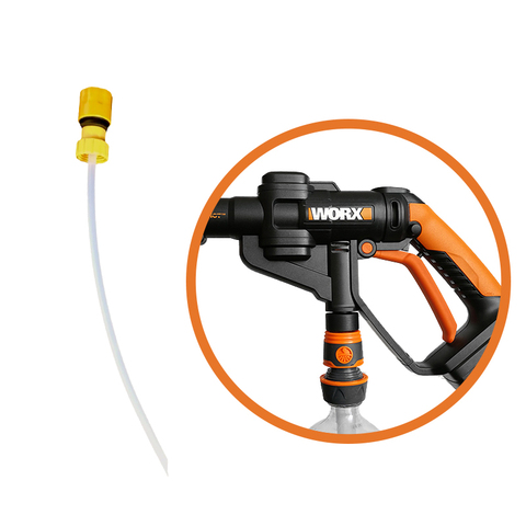 Conector de tapa de botella con manguera de dibujo, naranja, para WORX hidroshot, Envío Gratis ► Foto 1/3