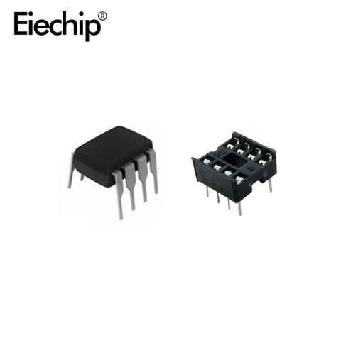 Conectores DIP 20 piezas NE555 IC 555 y 8 pines (10 cada uno) ic ne555 y conectores DIP8 diy para kit DE INICIO arduino ► Foto 1/5