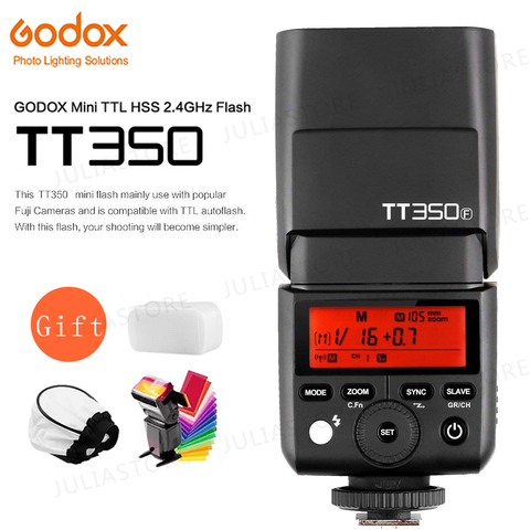 Godox TT350 GN36 2,4G TTL HSS Mini Flash Speedlite + XPro + X1T para Canon Nikon Sony Fuji cámara Olympus ► Foto 1/6