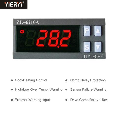 Yieryi ZL-6210A controlador de temperatura Digital, termostato, controlador de almacenamiento en frío económico, Lilytech ► Foto 1/6