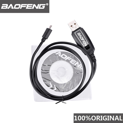 Baofeng-walkie-talkie T1 Original de 100%, Cable de programación USB para BF-9100 de Radio bidireccional T1, controlador de puerto Y con Software de CD, BF-T1 ► Foto 1/4
