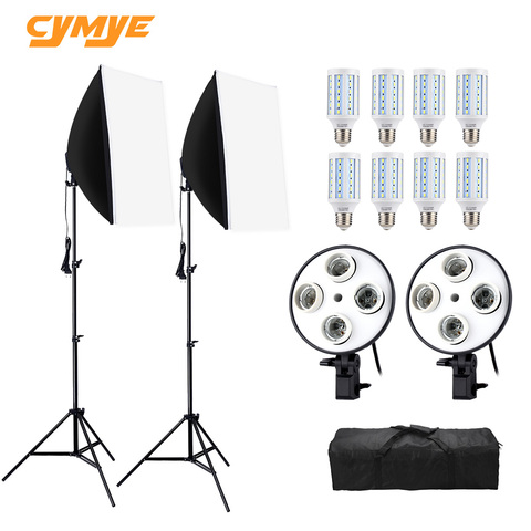 Cymye estudio fotográfico Kit de caja difusora EC01 8 LED 24w Kit para fotográfico iluminación cámara y accesorios de la foto ► Foto 1/6
