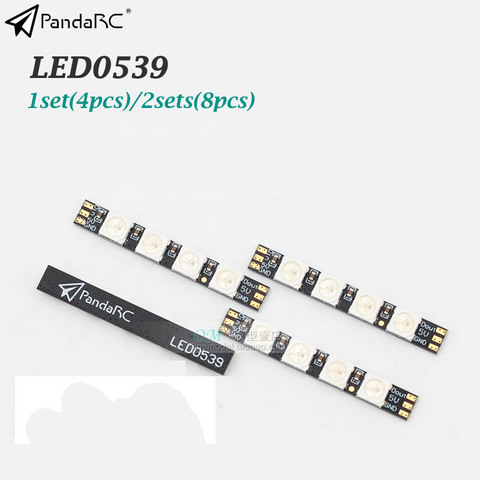 4 unids/set PandaRC LED0539 LED tira/WS2812/5V/5*39*2,5 MM RGB programable destacar banda/F3/F4 de Control de vuelo ► Foto 1/3