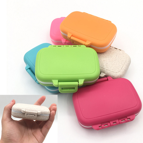 Tableta con caja dispensadora de pastillas, caja dispensadora de medicina, Kit médico, Mini organizador, estuche protector, divisor de pastillas, 3 unidades ► Foto 1/6