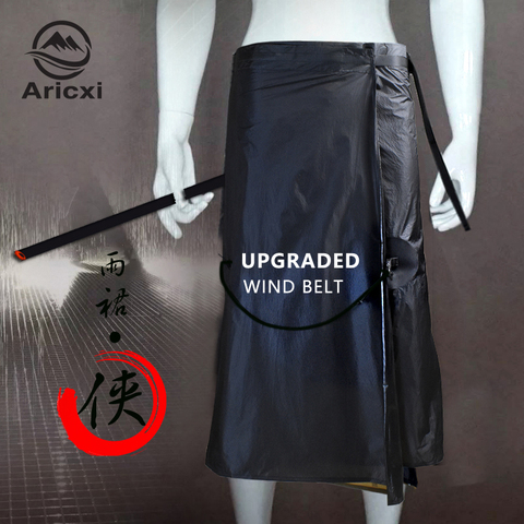 Aricxi luz Ultra actualizado 15D recubierto de silicona, ciclismo de nylon senderismo Camping pantalones de lluvia impermeable ligera falda impermeable ► Foto 1/6