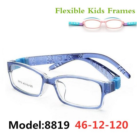 Montura de gafas ópticas de miopía Flexible e irrompible para niños montura de gafas TR90 para niños niñas pequeñas 8819 ► Foto 1/6