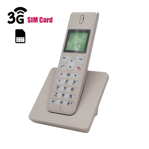 Teléfono inalámbrico GSM, multilenguaje, 2G, 3G, tarjeta SIM, con