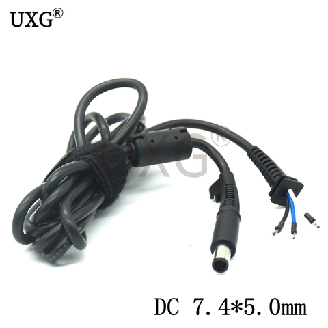 1,8 M 7,4x5,0mm conector de alimentación del portátil Jack enchufe Dc adaptador Original cargador Cable de Cable con Central para Hp cargador de portátil ► Foto 1/6