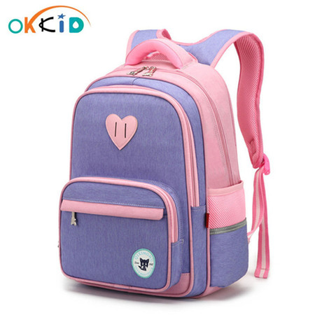 OKKID-mochila escolar para niñas, Bolsa Escolar kawaii para estudiantes de primaria, regalos de Año Nuevo, venta al por mayor ► Foto 1/6