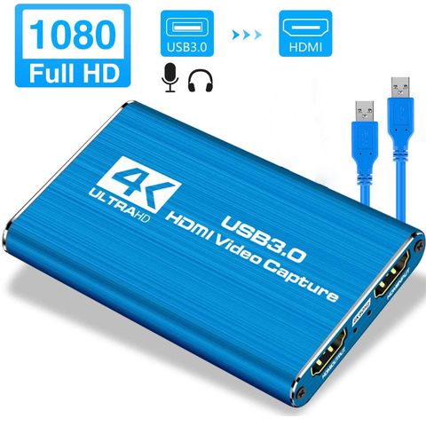 2022 Mini Tarjeta de captura de vídeo USB 2,0 HDMI vídeo grabador de PS4 DVD juegos videocámara HD cámara de grabación de Streaming en directo ► Foto 1/6