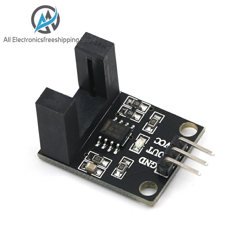 Módulo contador eléctrico del sensor fotoeléctrico del haz LM393 módulo del sensor de velocidad del conteo del motor módulo Módulo de prueba acoplador de ranura ► Foto 1/5