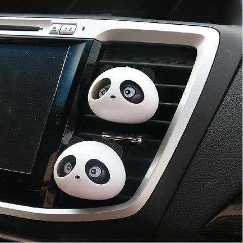 Ambientador para el coche, ambientador para el cuidado del coche, bonito Panda, decoración Interior, accesorios para el coche ► Foto 1/6