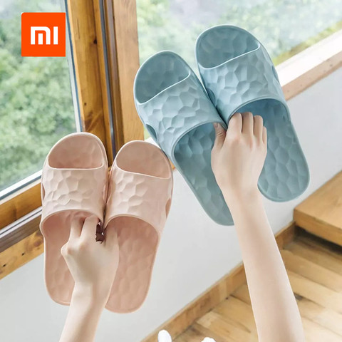 XIAOMI-Pantuflas fondo blando antideslizante para baño, antipolvo, ligeras, cómodas, coloridas, para parejas ► Foto 1/5