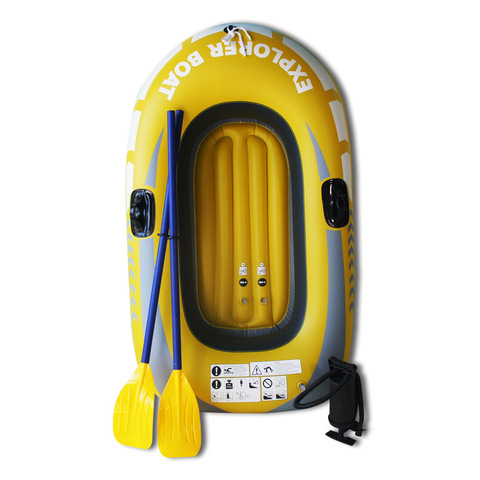 Kayak inflable de remos, bote de aire de alta calidad de 150/188cm, doble válvula para buceo a la deriva, bote de pesca ► Foto 1/6