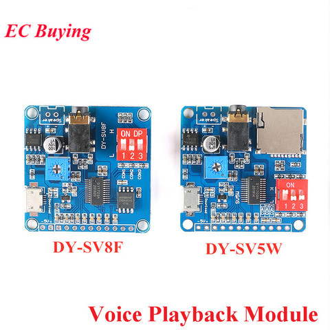 Placa de módulo de reproducción de voz, reproductor de música MP3, Control en serie de reproducción de MP3 de 5W para Arduino DY-SV17F DY-SV5W ► Foto 1/6