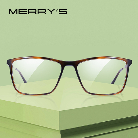 MERRYS-gafas cuadradas de diseño a la moda para hombre y mujer, montura para gafas ópticas graduadas para miopía, S2212 ► Foto 1/6