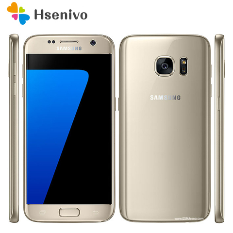 Samsung-teléfono inteligente Galaxy S7, teléfono móvil Original libre con pantalla de 5,1 pulgadas, 4 GB RAM, 32 GB ROM, LTE, cámara de 12,0mp, batería de 3000mAh, sistema operativo Android 1440x2560 ► Foto 1/6