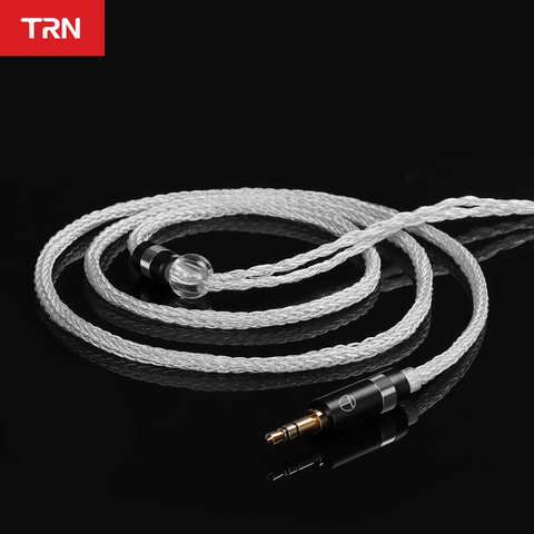 TRN-Cable para auriculares T6, conector mejorado de 16 núcleos, chapado en plata, OCC, cobre, Litz, 2 pines, para KZ, ZSX, ZAX, TRN, VX, V90S, CCA, C12 ► Foto 1/6