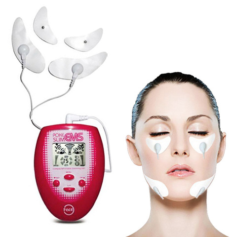 Herramienta para adelgazar Tens, EMS, estiramiento Facial, Jawline, masajeador Facial, pulso electrónico, Estimulador muscular de mandíbula corporal ► Foto 1/6