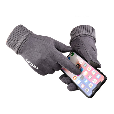 Guantes tácticos de invierno para hombre y mujer, resistentes al viento, antideslizantes, para deportes al aire libre, ciclismo y gimnasio ► Foto 1/6