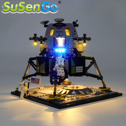 SuSenGo-Kit de luz LED para creador Apollo 11 Lunar Lander, modelo no incluido, 10266 ► Foto 1/6